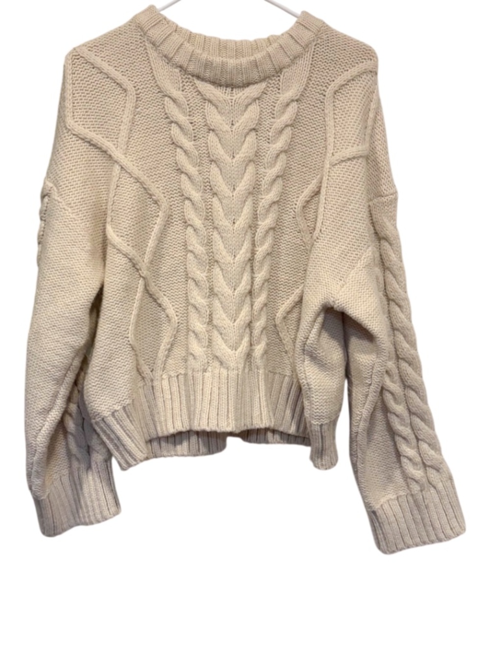 H&M Chunky Cream Knit Sweater